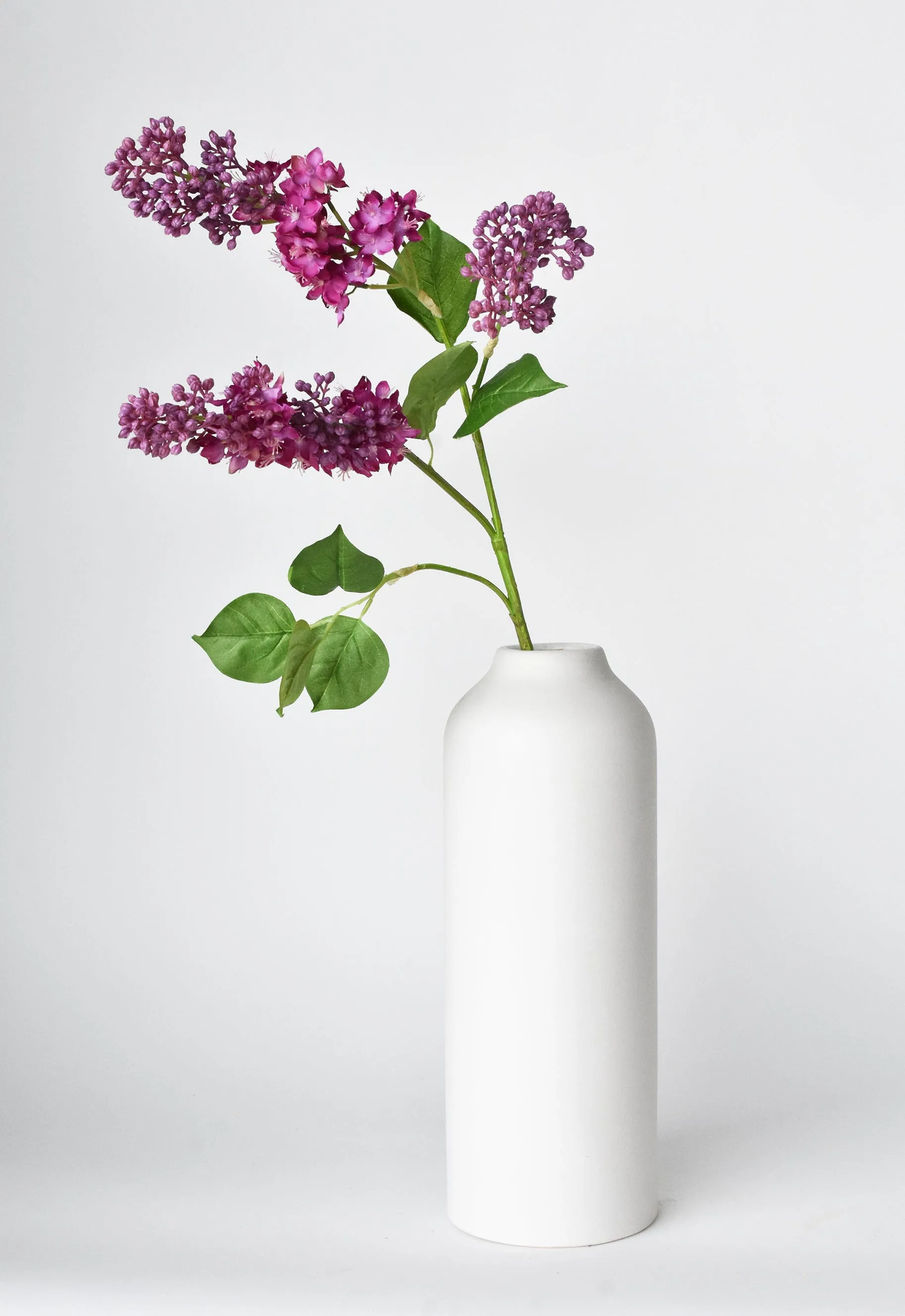 34.5" Faux Vibrant Pink/Purple Lilac Stem