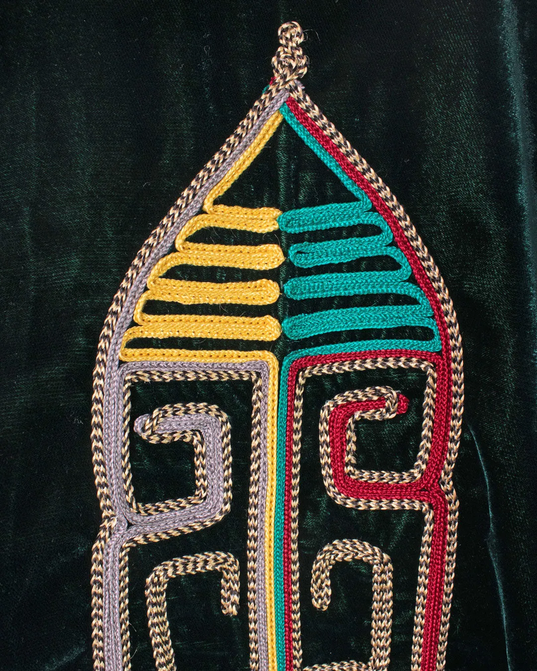 Asliah Velvet Jacket Green