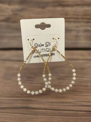 Beaded Teardrop Earrings