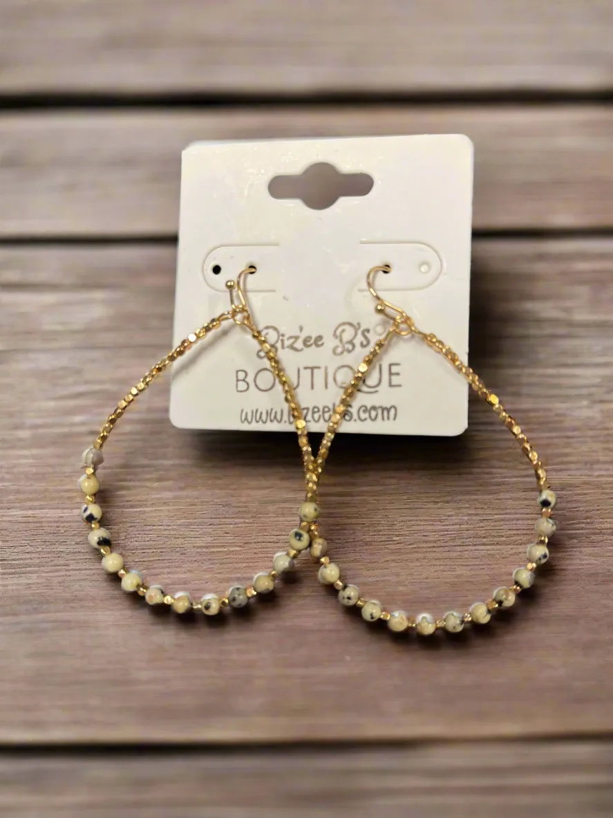 Beaded Teardrop Earrings
