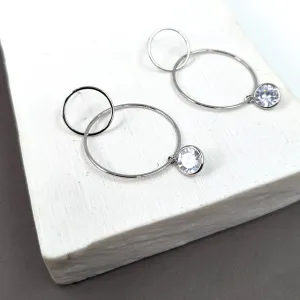 Double hoop and crystal component