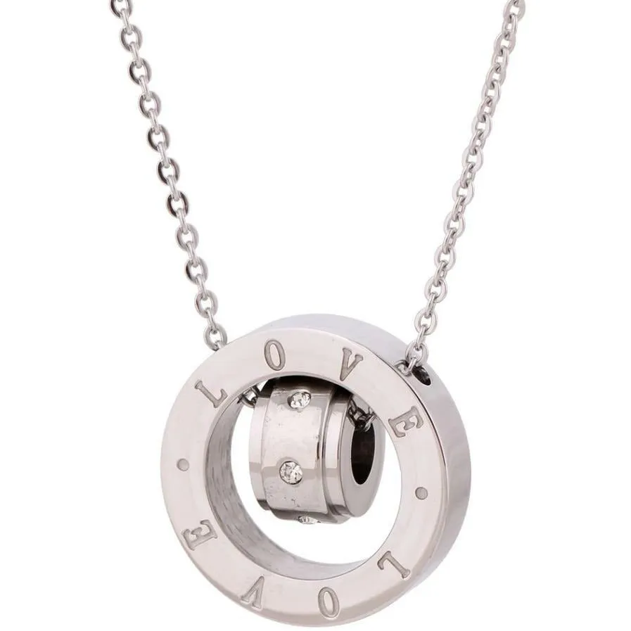 Double Love Loop Austrian Crystal Necklace
