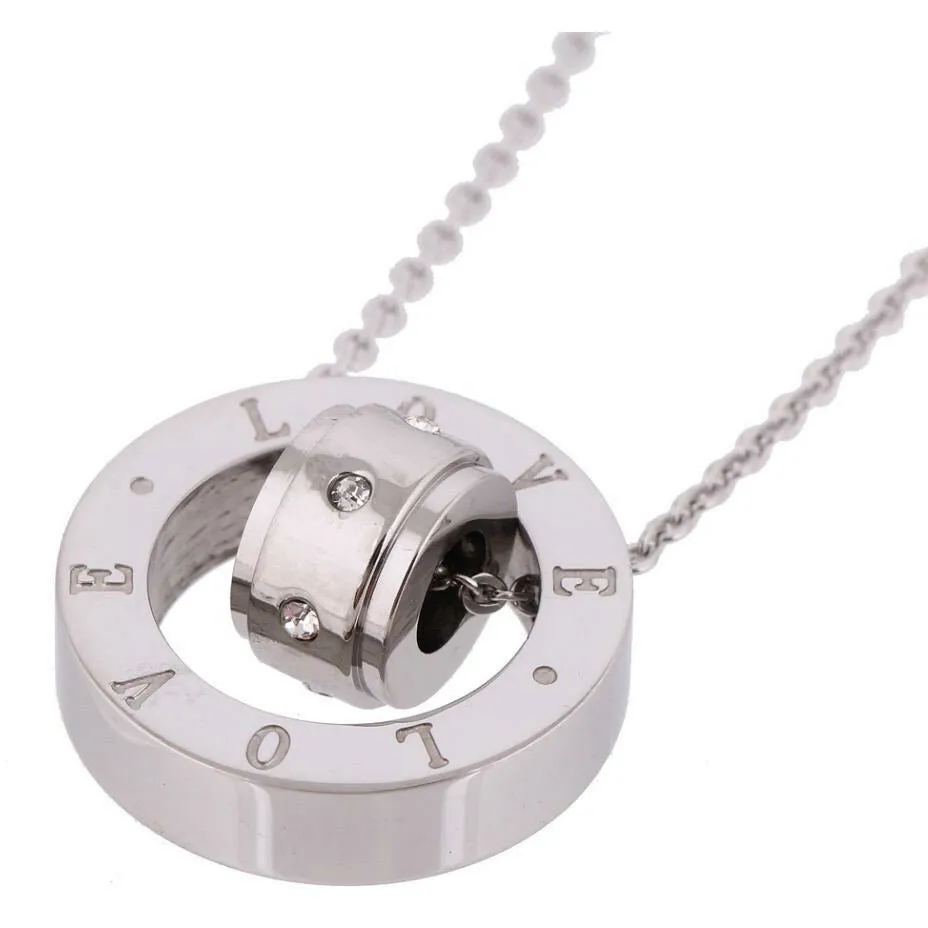 Double Love Loop Austrian Crystal Necklace