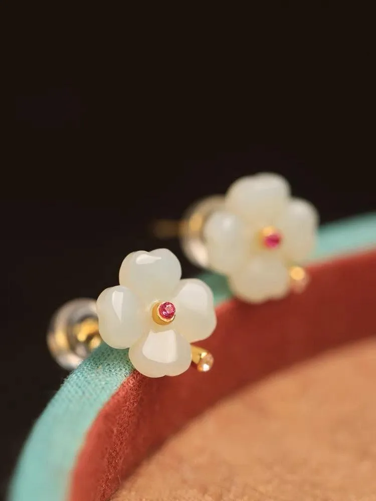 Four leaf clover lucky earrings