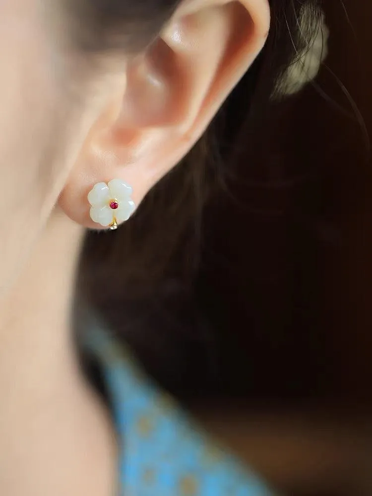 Four leaf clover lucky earrings