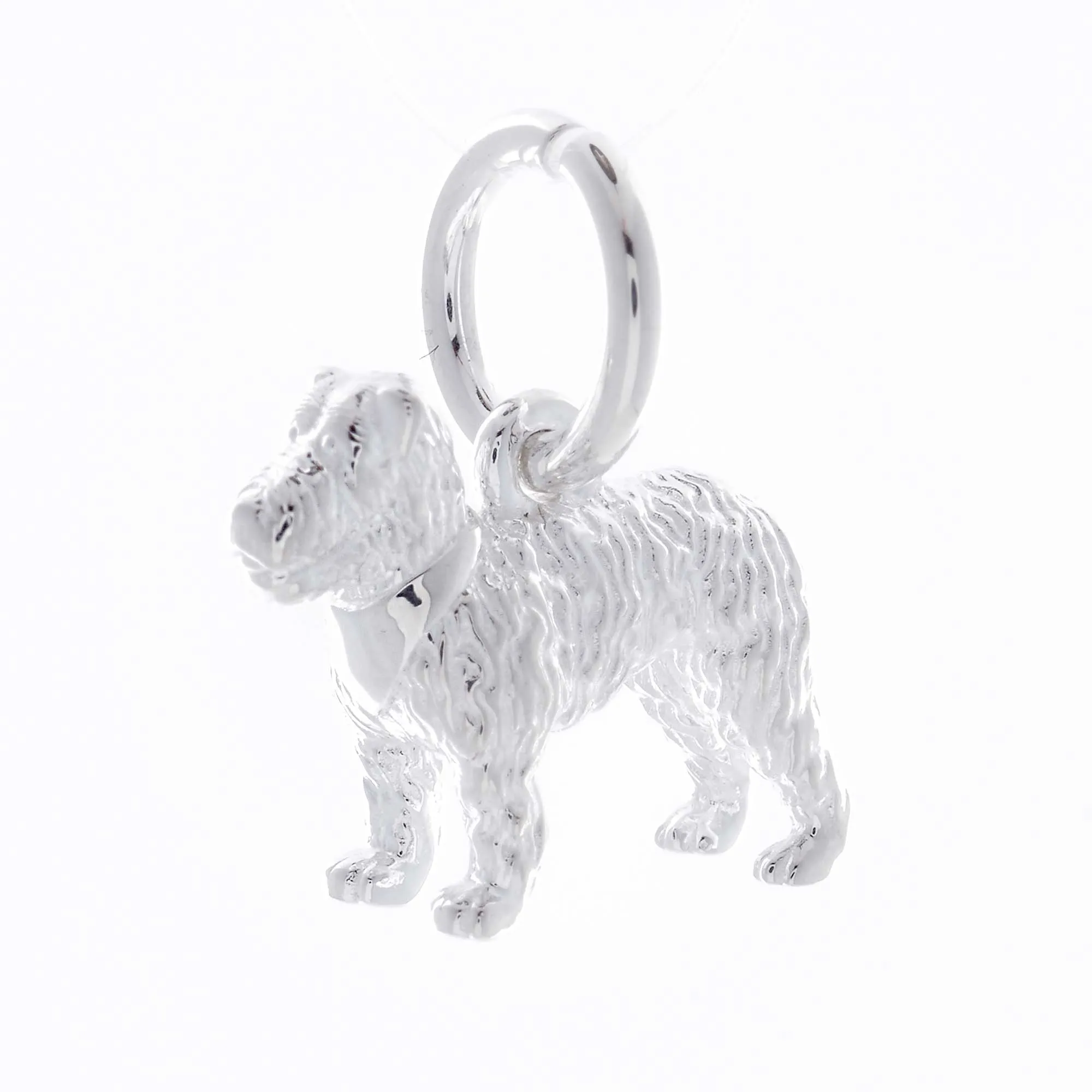 Fox Terrier Silver Dog Charm