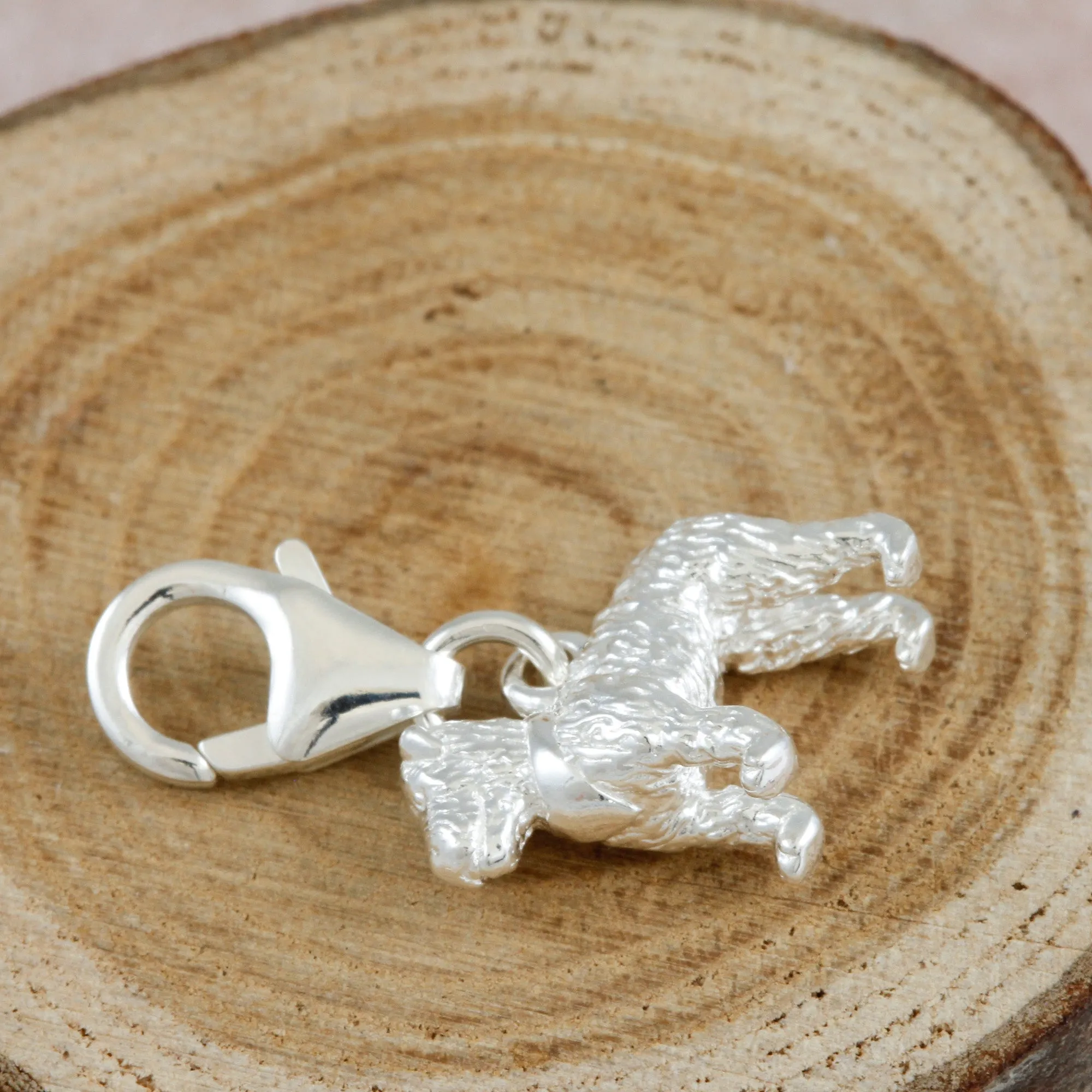 Fox Terrier Silver Dog Charm