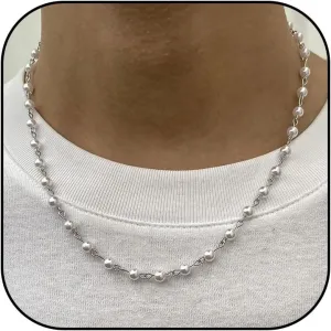 Pearl & Puka Shell Necklaces for Men - Tiger Eye Choker & Christmas Gifts