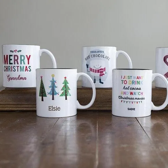 Personalized Trees Christmas Mug
