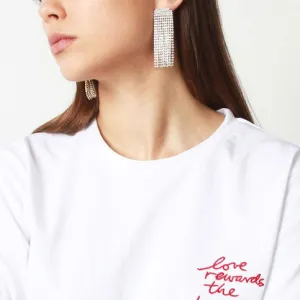 Rhinestone Drop Earrings