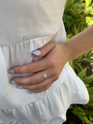Simplicity Moonstone nh Ring -silver
