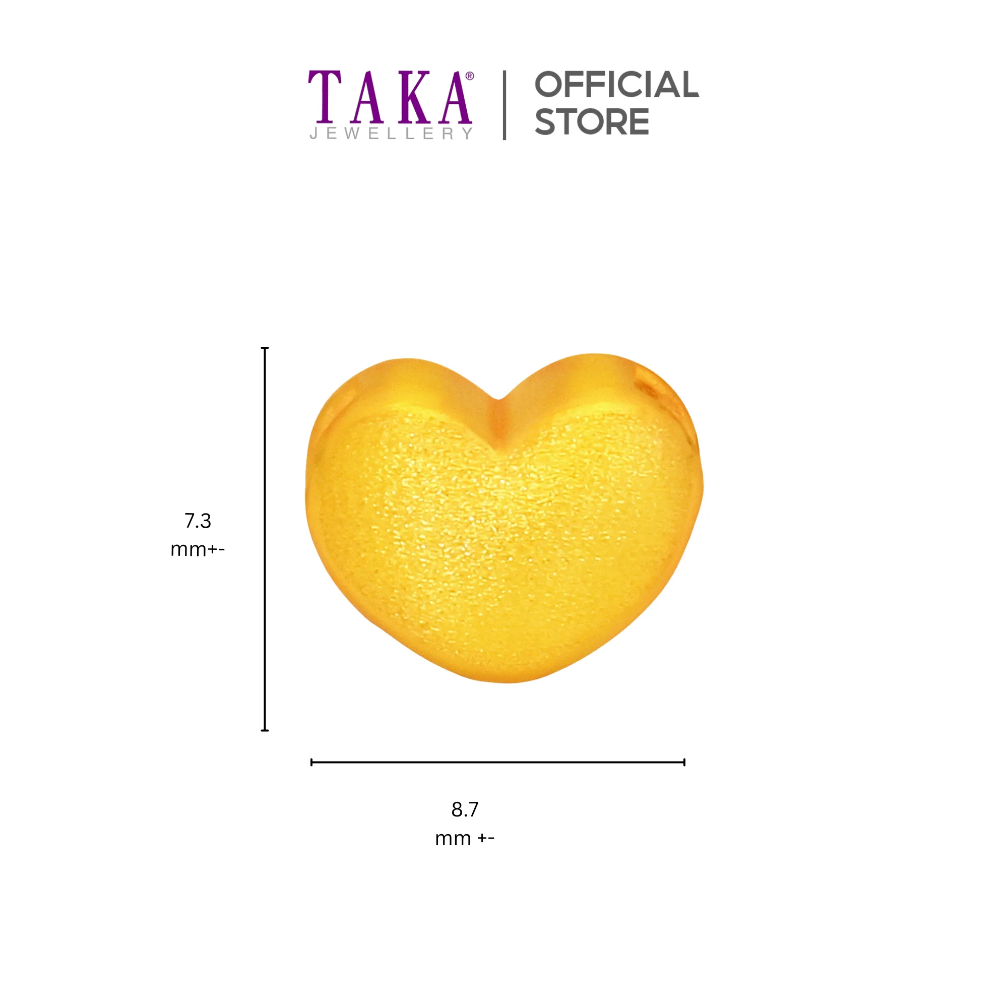 TAKA Jewellery 999 Pure Gold Pendant Heart
