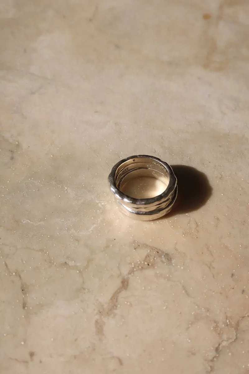 TRIPLE STACK RING SET - SILVER