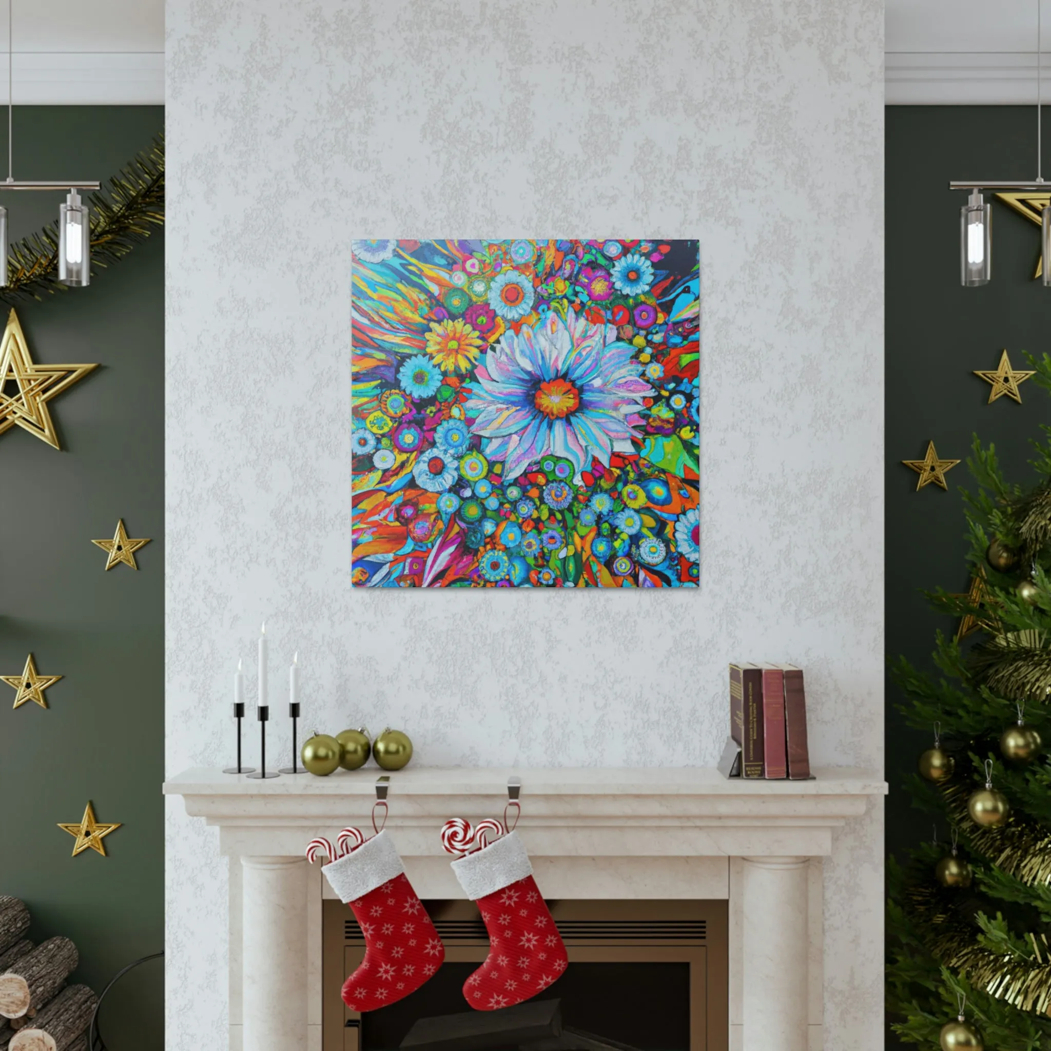 Vibrant Blooms. - Canvas