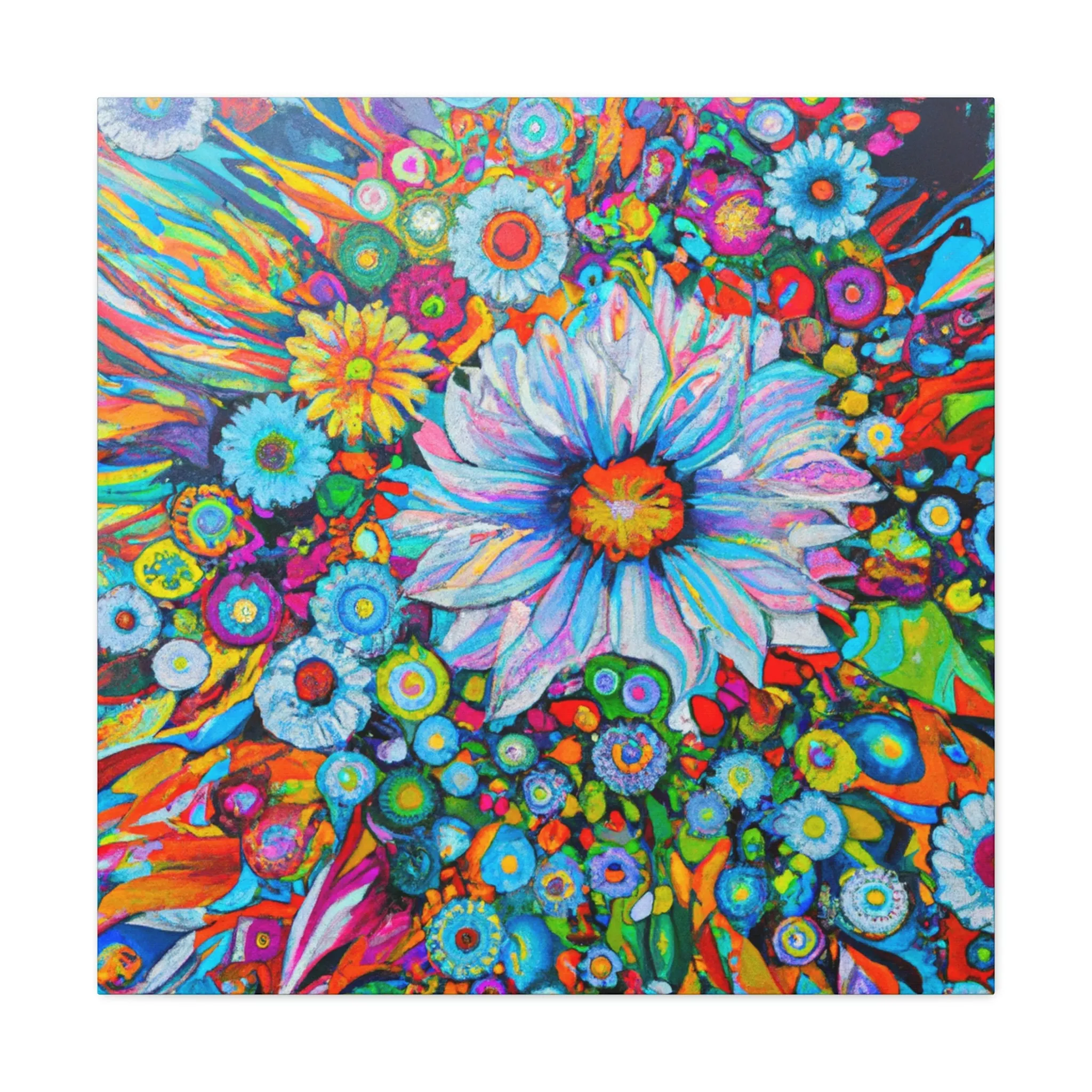 Vibrant Blooms. - Canvas