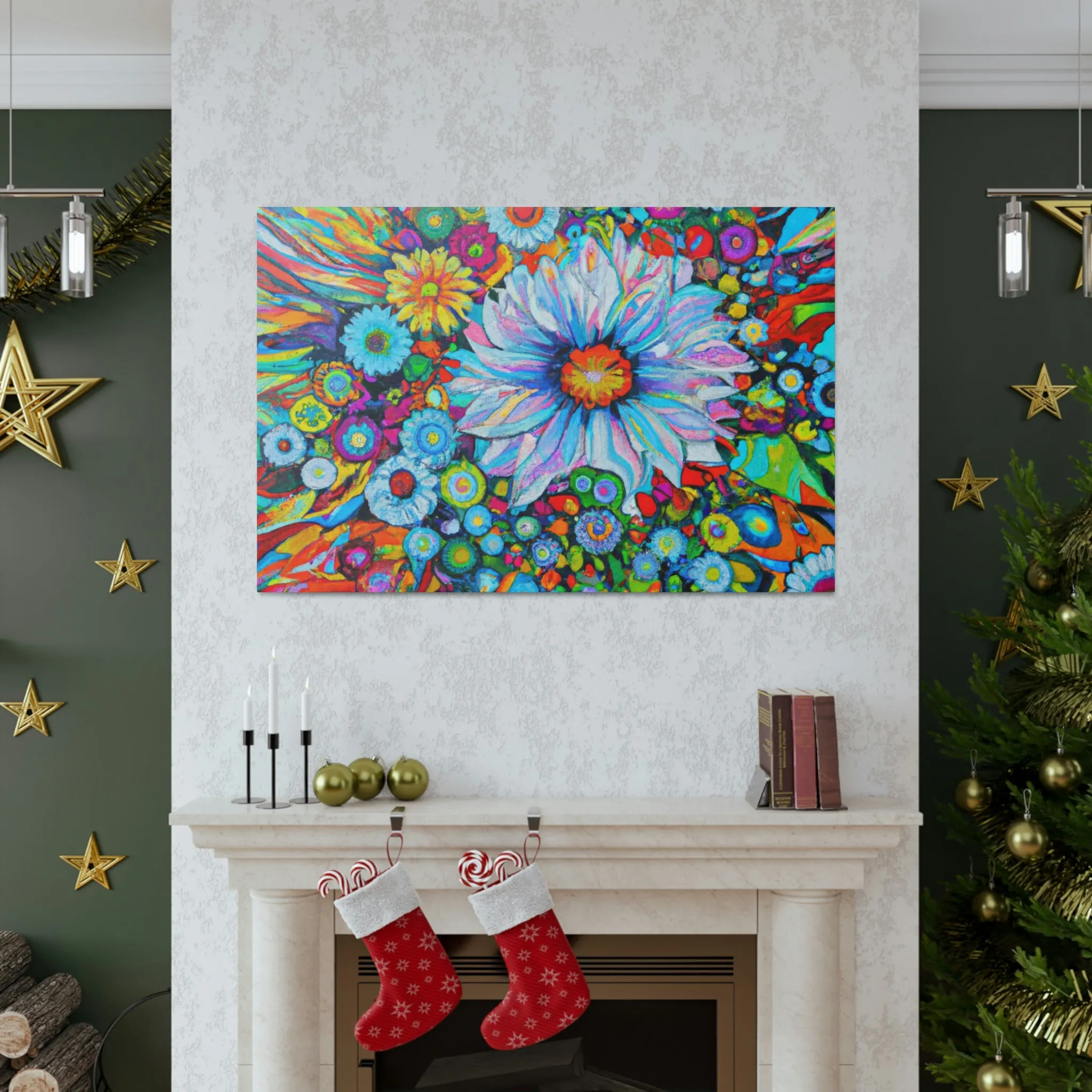 Vibrant Blooms. - Canvas