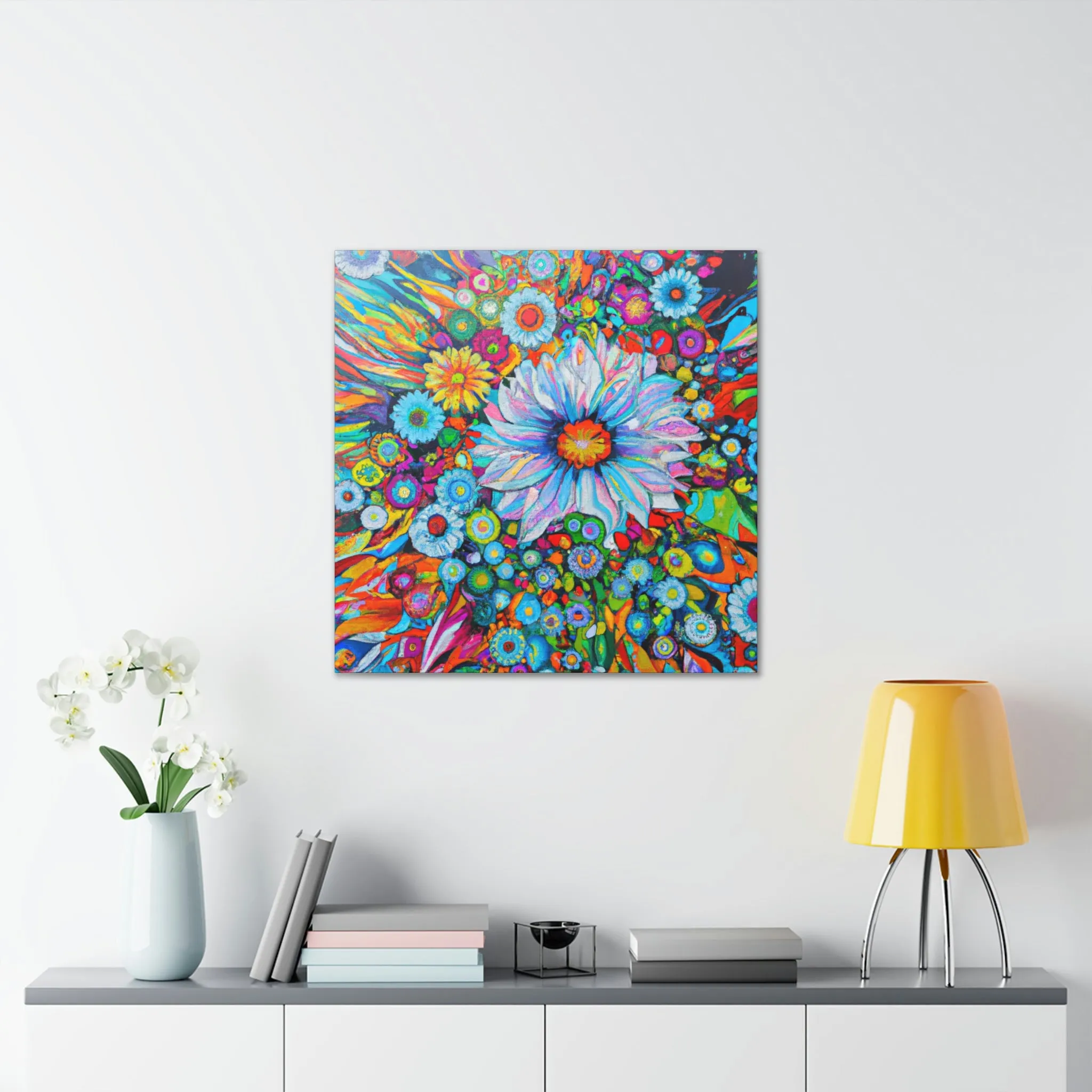 Vibrant Blooms. - Canvas