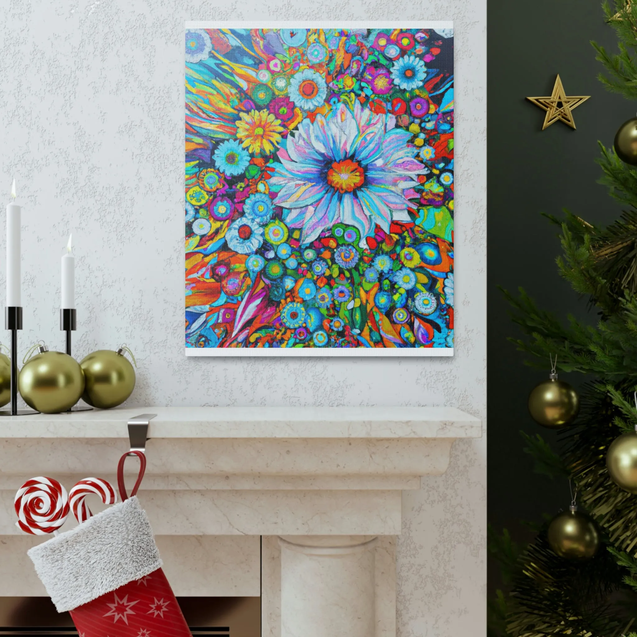 Vibrant Blooms. - Canvas